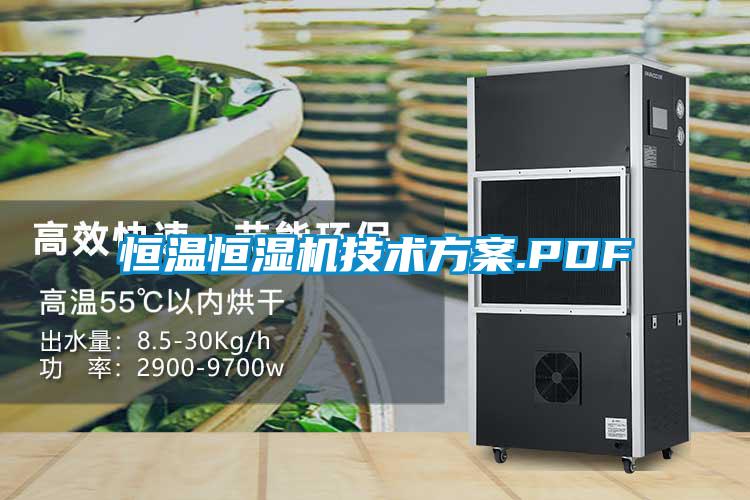 恒溫恒濕機(jī)技術(shù)方案.PDF